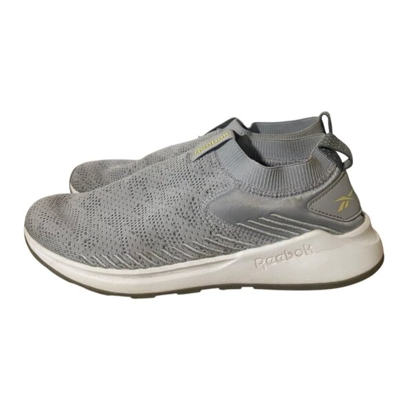 Reebok Ever Road DMX Slip On 2 Sneaker in Gray Womens size 8 Stretch Knit - Picture 3 of 10